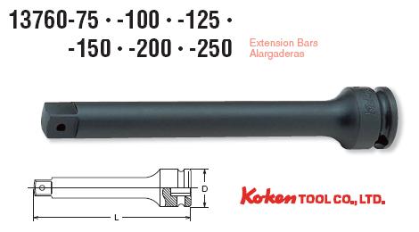 13760-extension Thanh nối dài 3/8 inch, Koken 13760-100, 13760-150, thanh nối Koken 150mm
