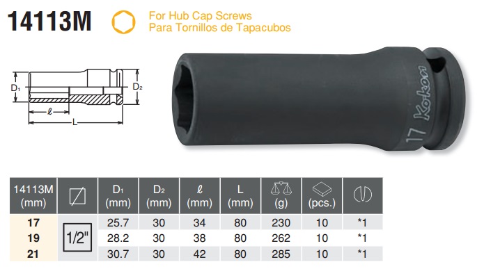 14113m-spec-1 Tuýp lốp, tuýp mở ốc lốp, vặn ốc lốp xe,