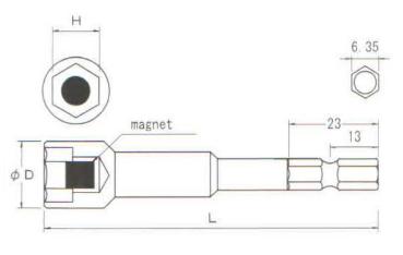 b-39bm-95e6389c-37d5-42d0-8708-0fc34efc4353 BiX B-39BM, đầu bits BiX, đầu bits nam châm, đầu bits từ tính