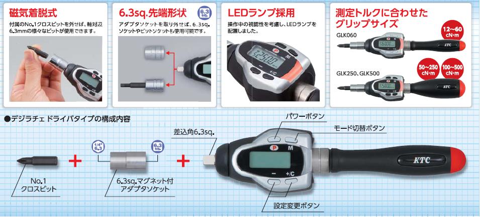 glk-percentage-20details Tô vít cân lực điện tử KTC GLK060, dải lực 12-60cNm, tô vít điện tử