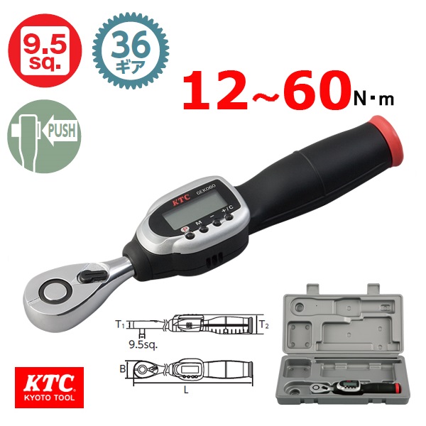ktc-gek060-r3 Cờ lê lực KTC, KTC GEK060-R3, dải lực 12-60Nm